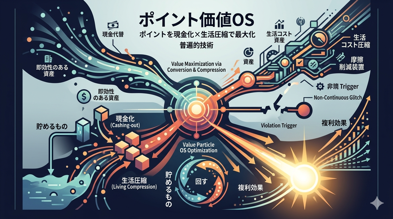 【ポイント価値OS】ポイントを“現金化×生活圧縮”で最大化する普遍的技術