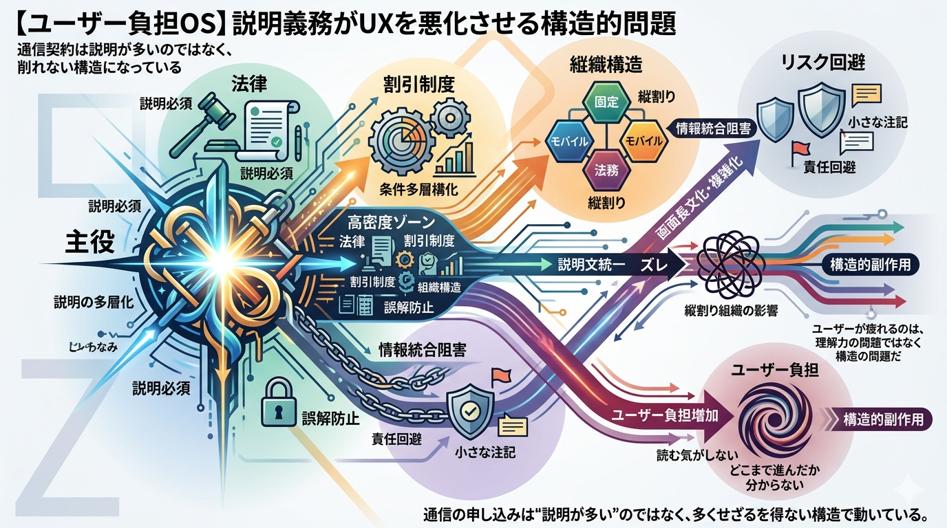 【ユーザー負担OS】説明義務がUXを悪化させる構造的問題を読み解く