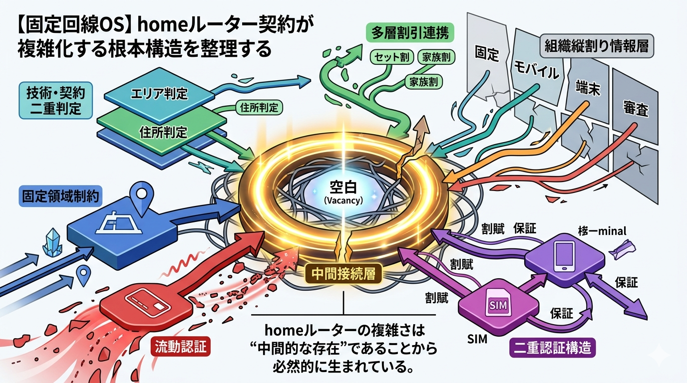【固定回線OS】homeルーター契約が複雑化する根本構造を整理する