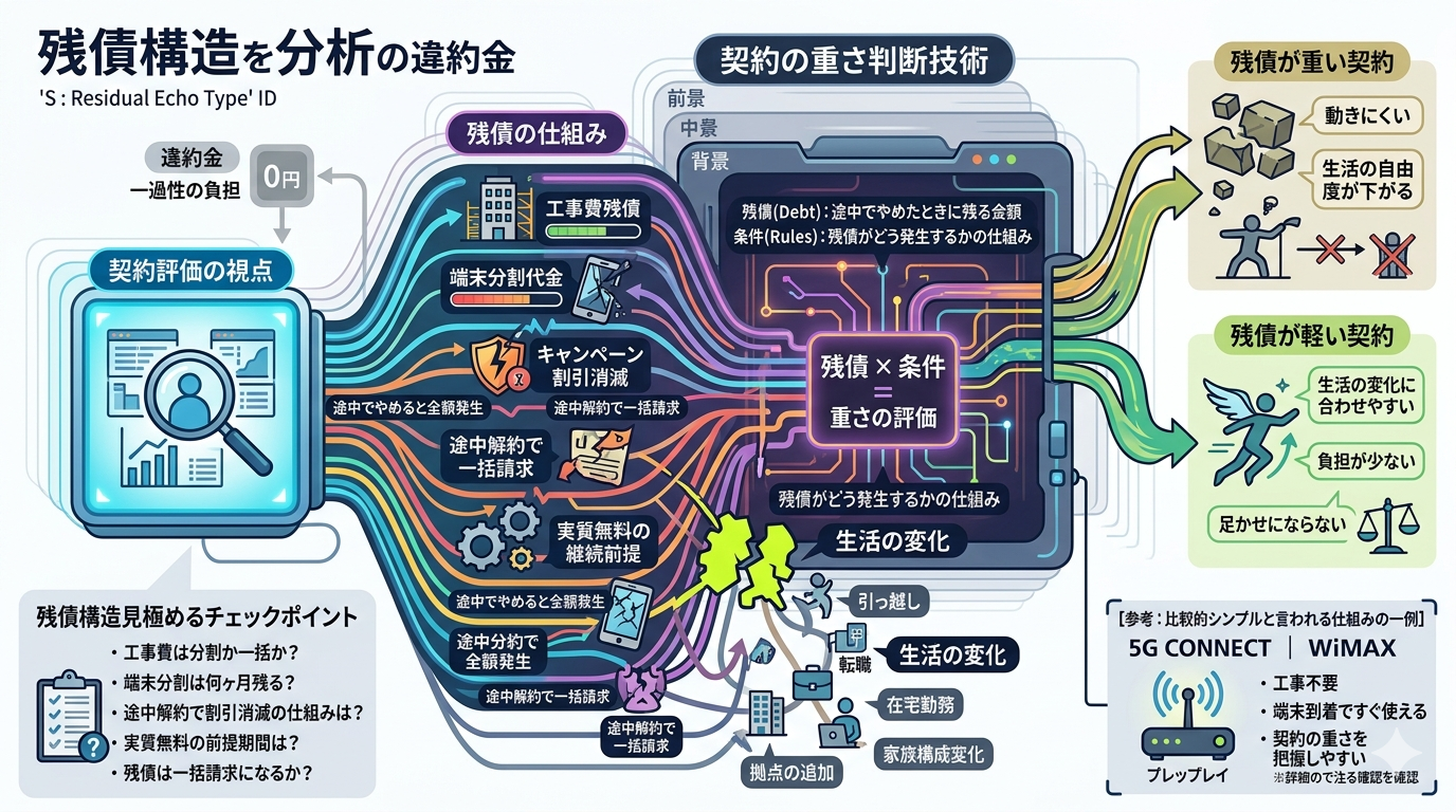 【残債構造OS】違約金ではなく“残債の仕組み”で契約の重さを判断する技術