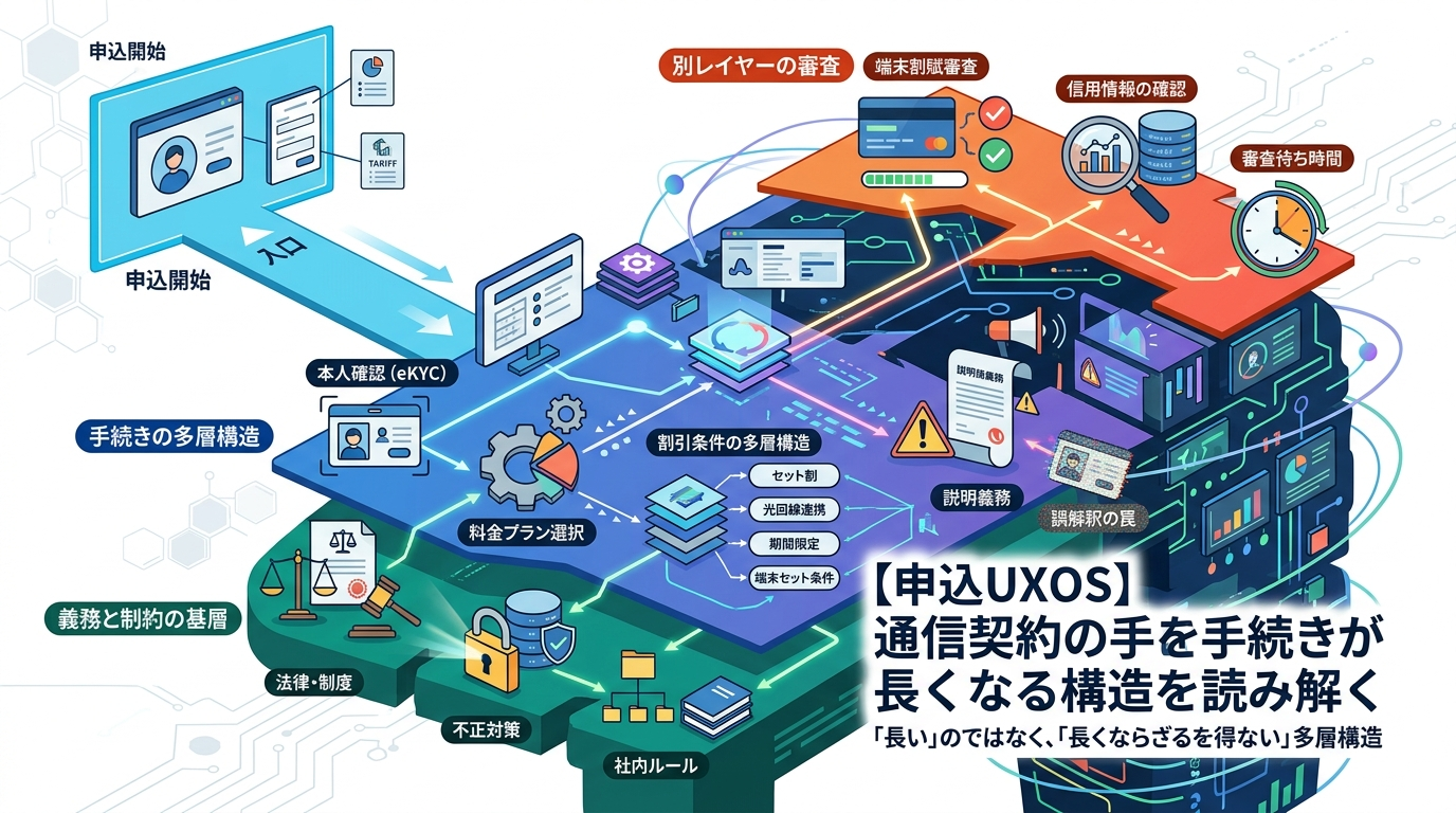 【申込UXOS】通信契約の手続きが長くなる構造を読み解く