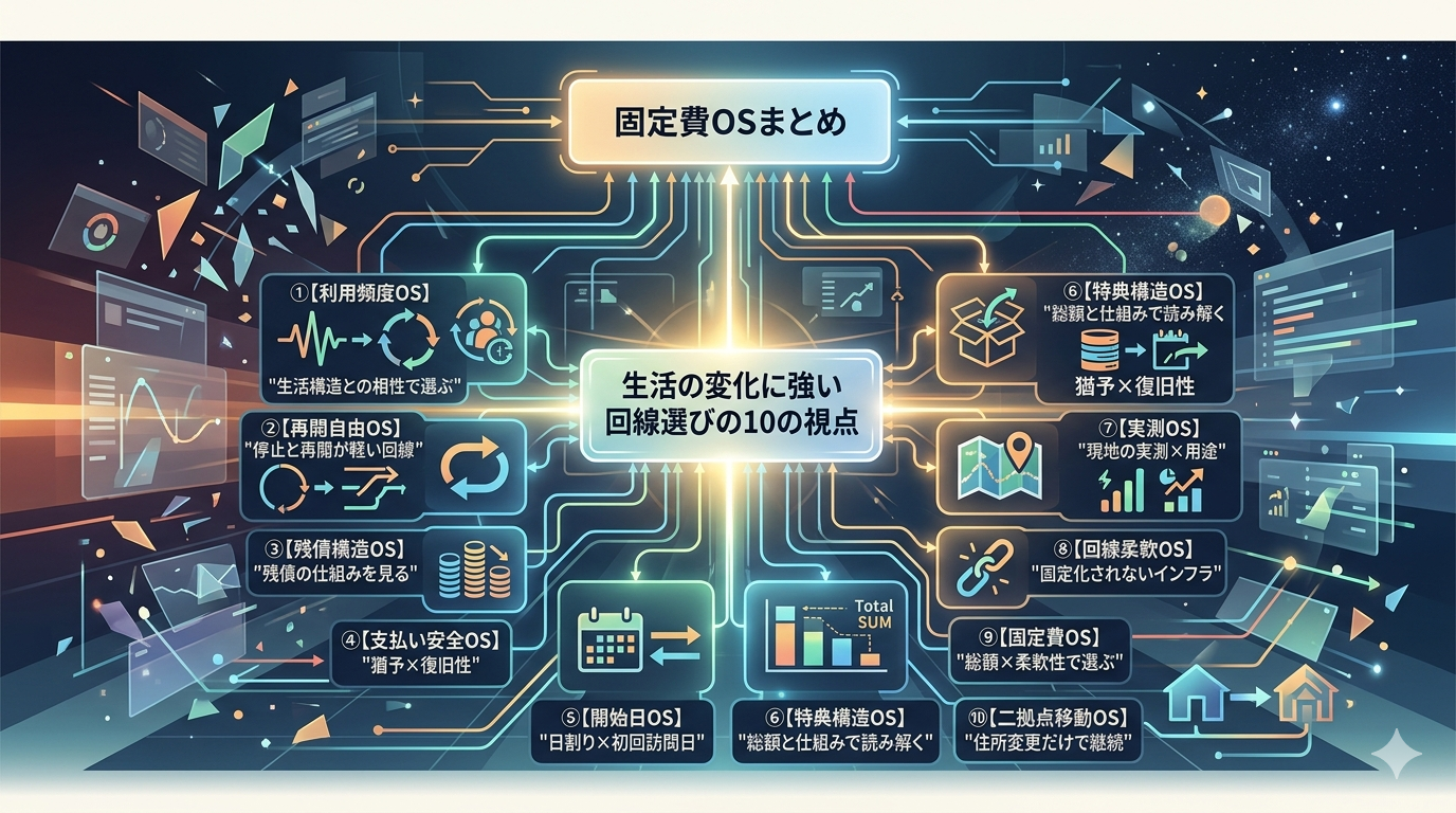 固定費OSまとめ：生活の変化に強い回線選びの10の視点