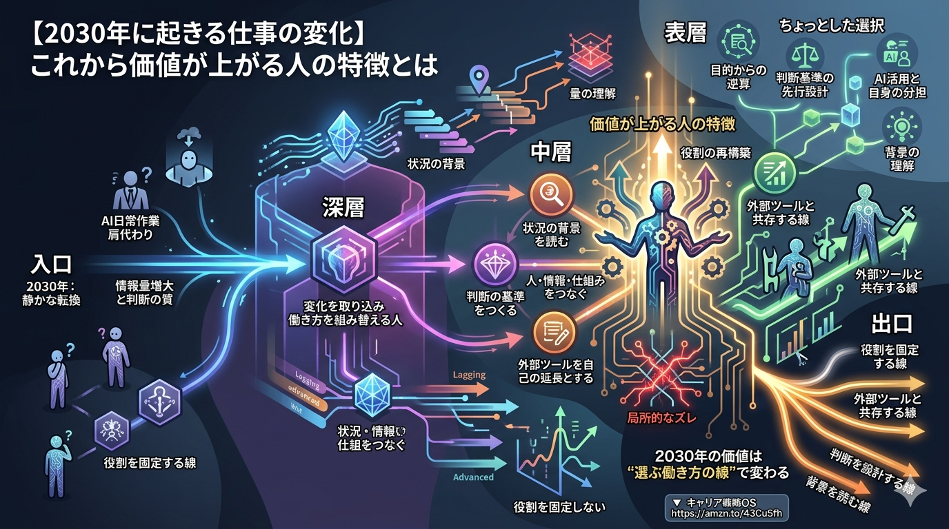1912｜【2030年に起きる仕事の変化】これから価値が上がる人の特徴とは