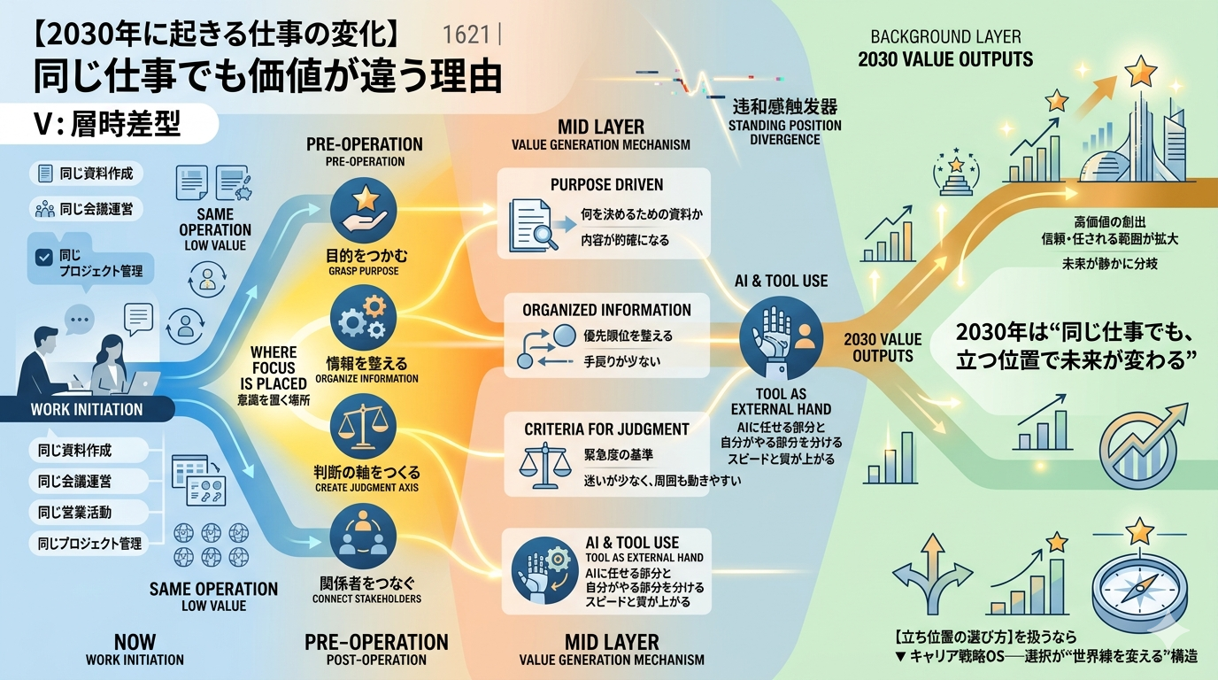 1921｜【2030年に起きる仕事の変化】同じ仕事でも価値が違う理由