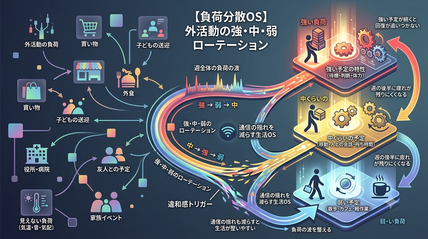■1116｜【負荷分散OS】毎週の外活動を“強・中・弱”でローテーションすると疲れにくい理由