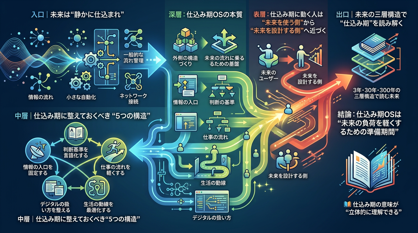 ■1322｜【仕込み期OS】2026〜2028年は“未来の土台を整えやすい時期”（仕事OS）