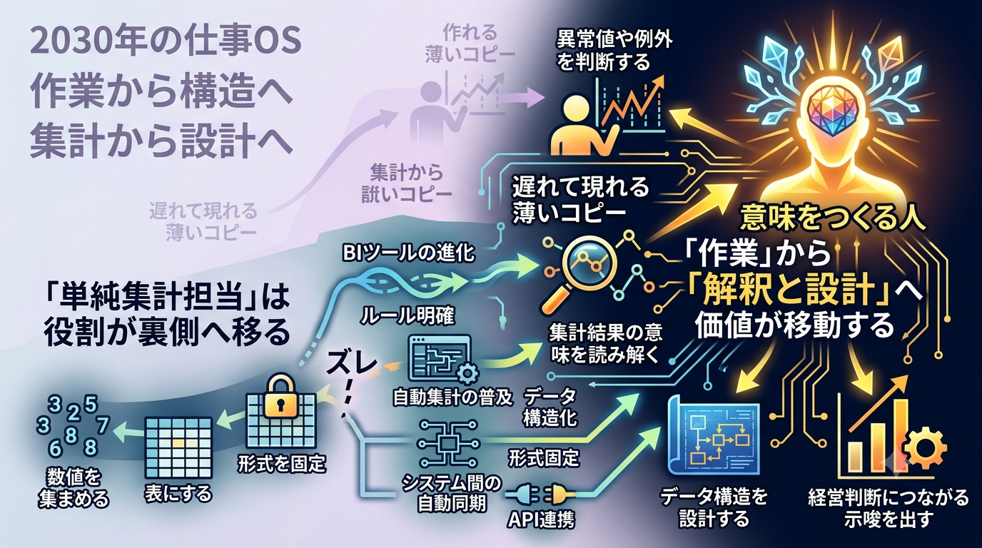 ■1904｜【2030年になくなりそうな職業】単純集計担当