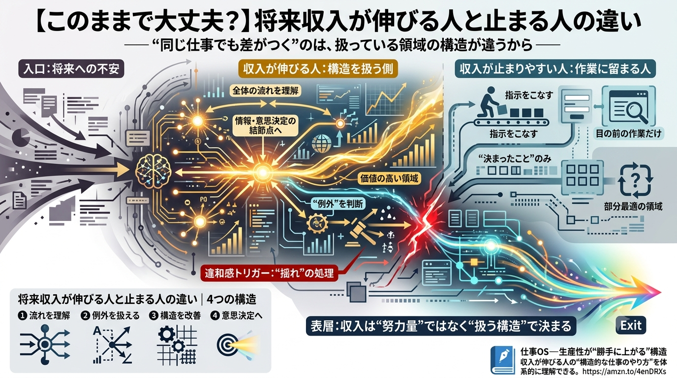 ■1922｜【このままで大丈夫？】将来収入が伸びる人と止まる人の違い