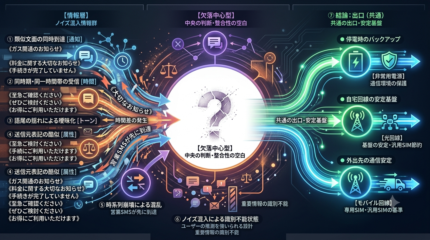 【ノイズ混入OS】営業SMSと正規SMSが混在し判断不能になる問題（1844）
