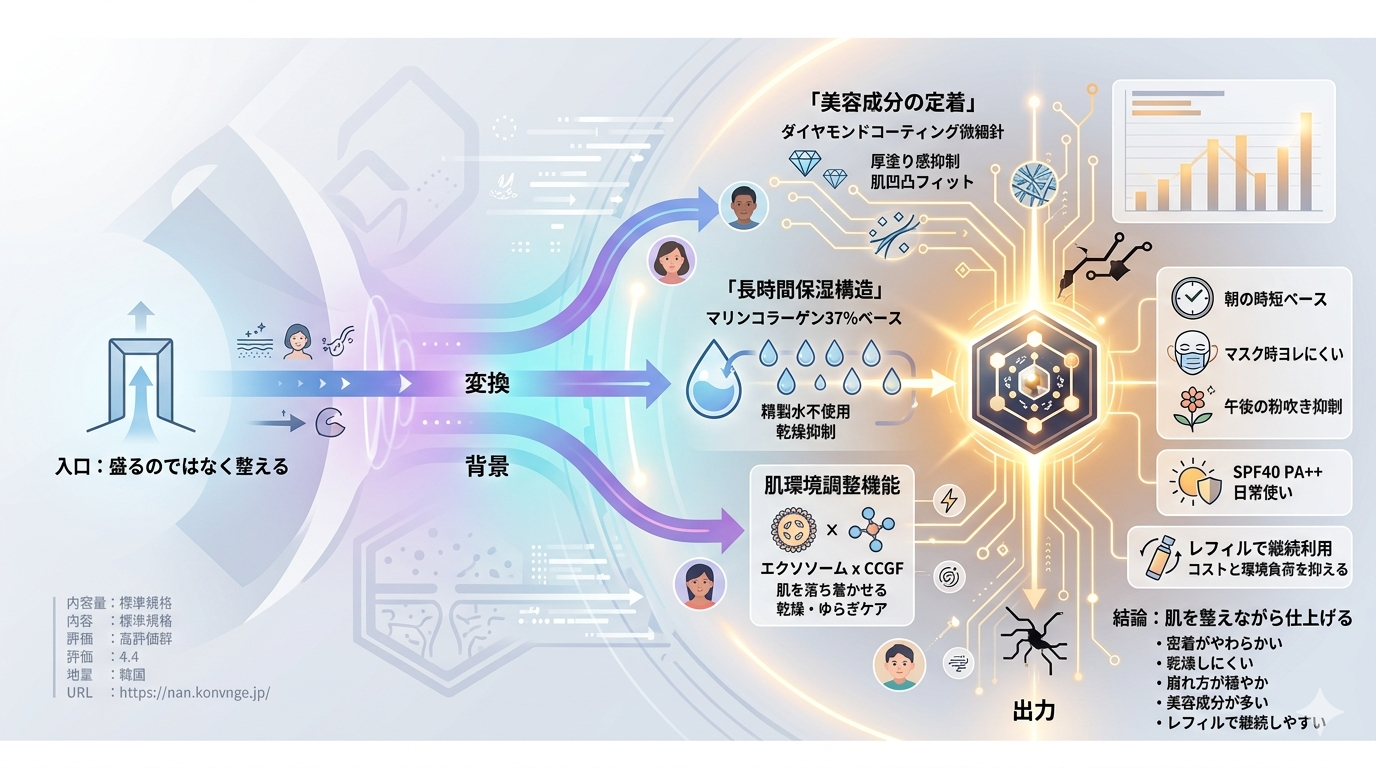 【ベースメイクOS】V3 brilliant foundation（レフィル）──“肌の上で整う”ファンデーションの静かな本質