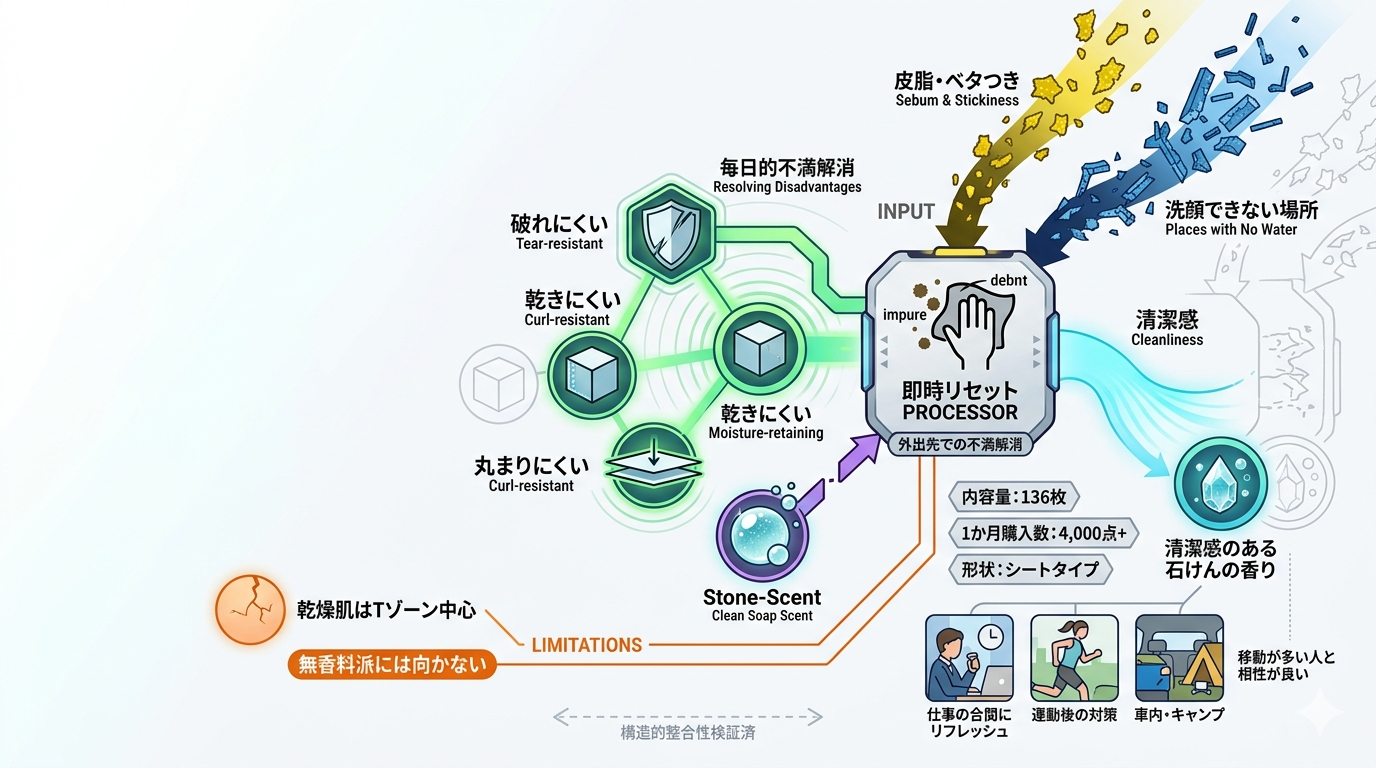 【特徴をわかりやすく解説】メンズビオレ 洗顔シートはどんなシート？魅力をまとめました