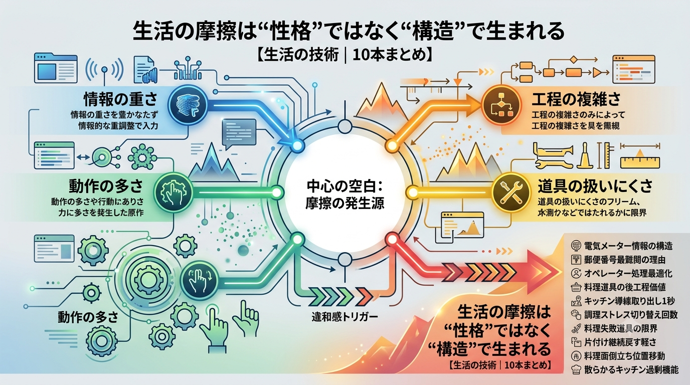 【生活の技術｜10本まとめ】生活の摩擦は“性格”ではなく“構造”で生まれる