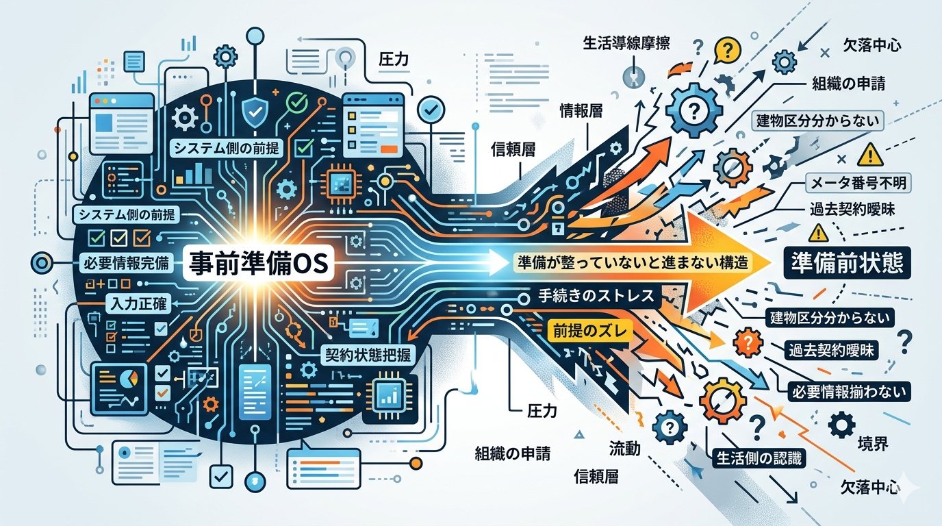 【生活導線OS】“事前準備OS”がないとインフラ手続きは毎回ストレスになる