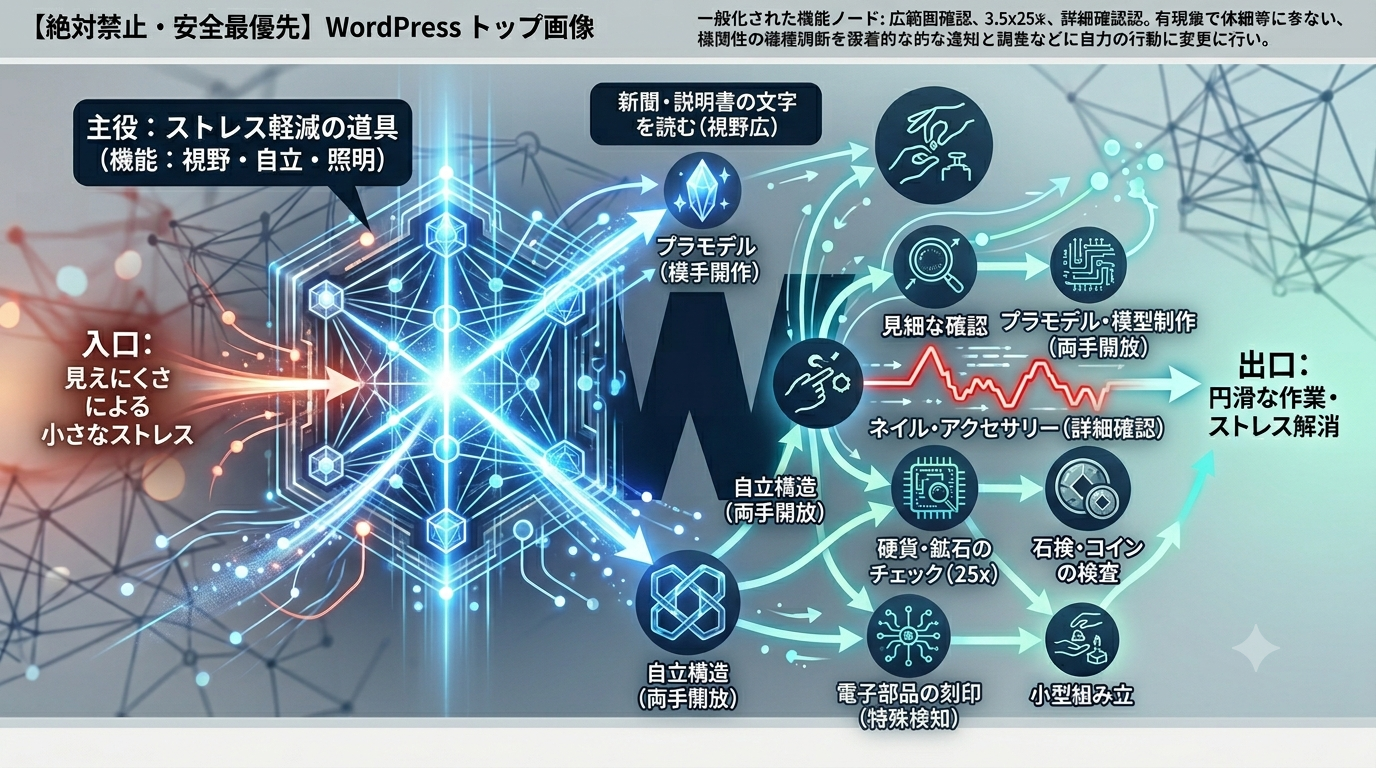 【細かい作業の“見えないストレス”を減らす道具】PhoenixLoupe 3.5倍＆25倍ルーペ
