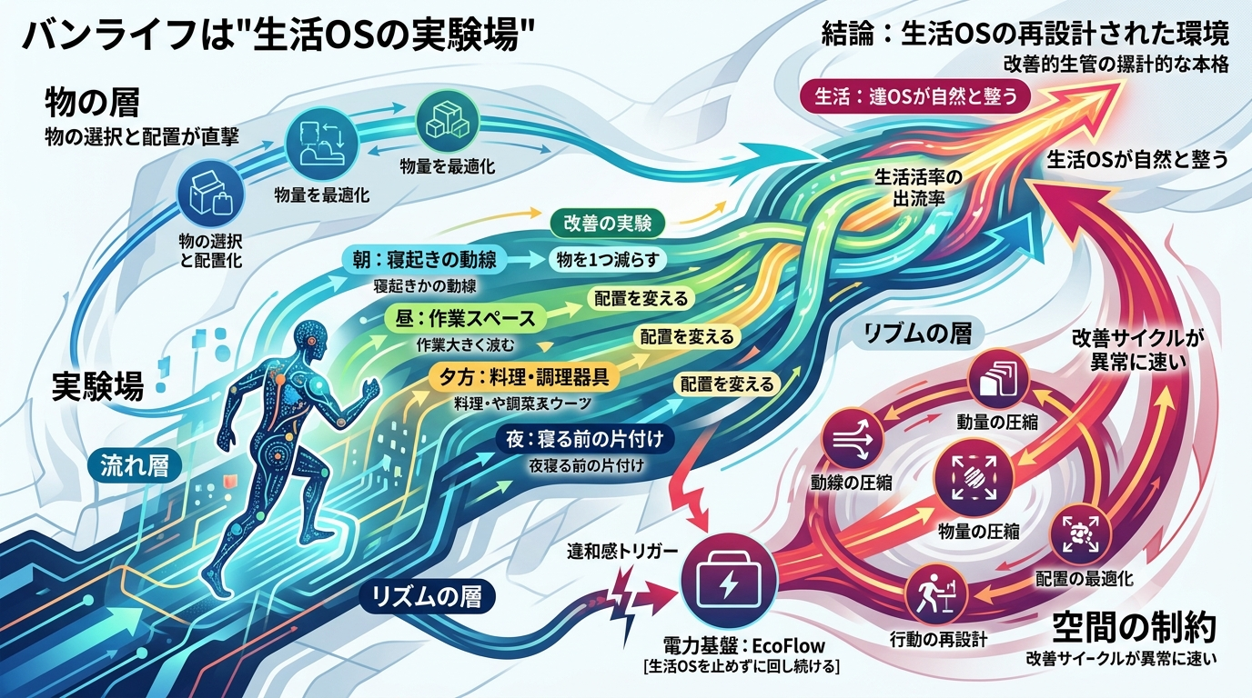 バンライフは“生活OSの実験場”──日常構造が露出し改善点が見える（1024）