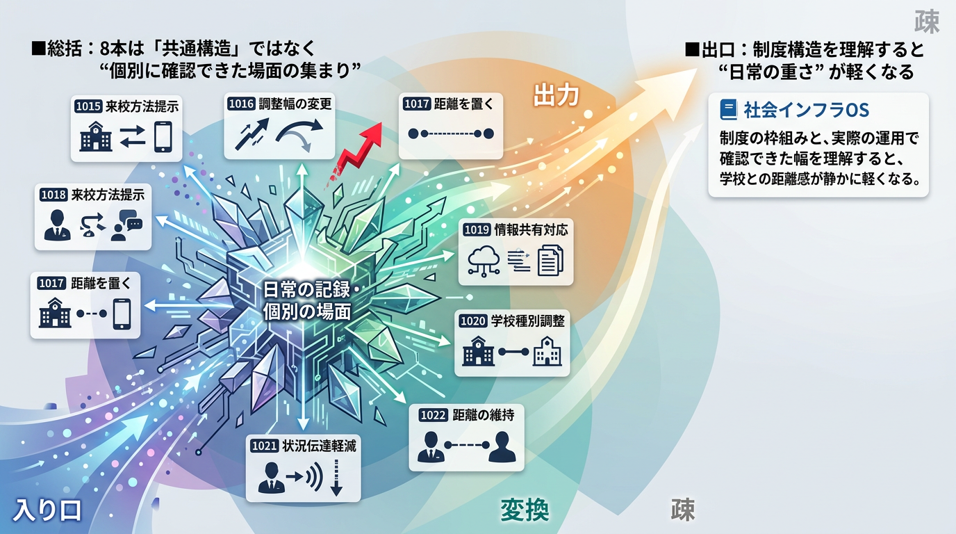 1015〜1022■学校OS｜8本まとめ──わが家で接した範囲で確認できた“学校とのやり取りの記録”──