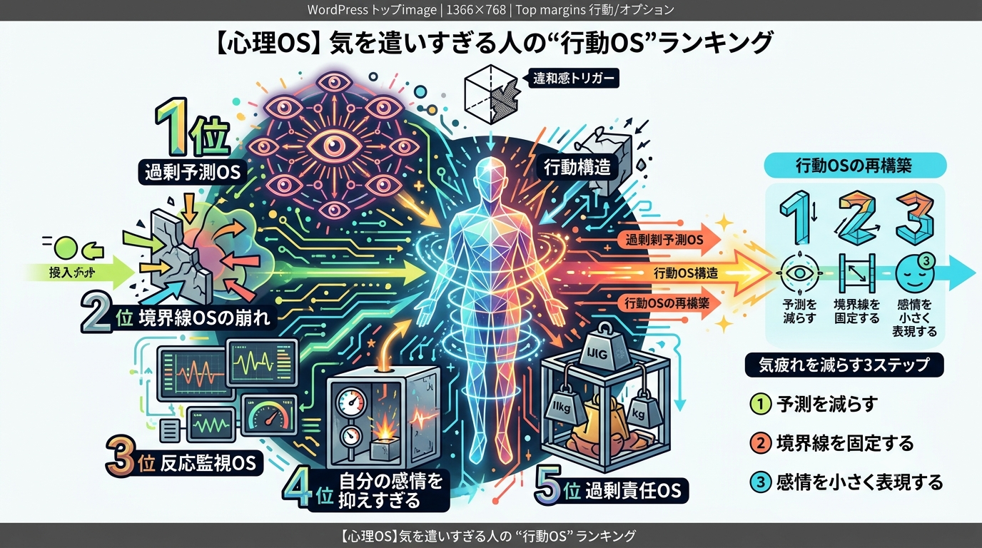 2291｜【心理OS】気を遣いすぎる人の“行動OS”ランキング