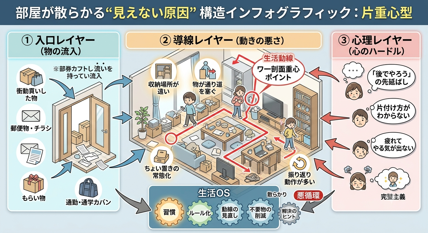 2293｜【生活OS】部屋が散らかる“見えない原因”ランキング