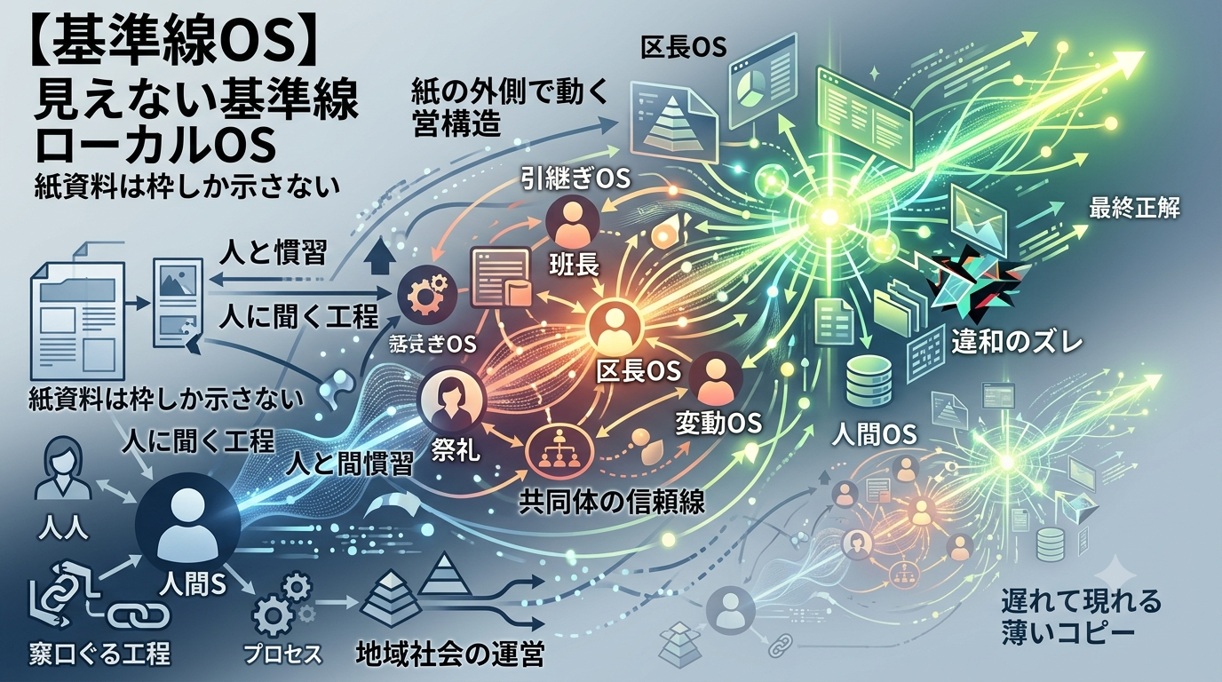 2702｜【基準線OS】地域社会は“生活の外側で動く見えない基準線”によって運営され、祭礼はその典型構造