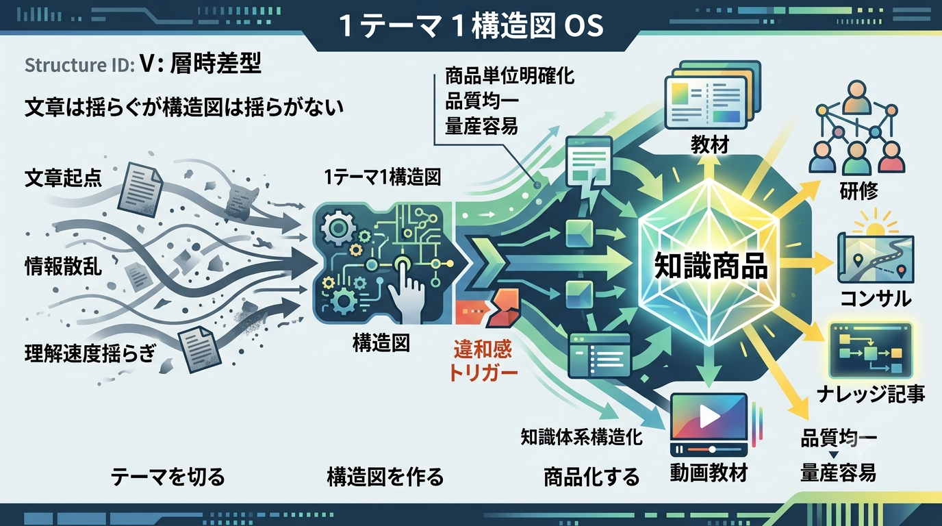 2738｜[One Theme One Structure OS] 1テーマ1構造図で知識体系を商品化する方法