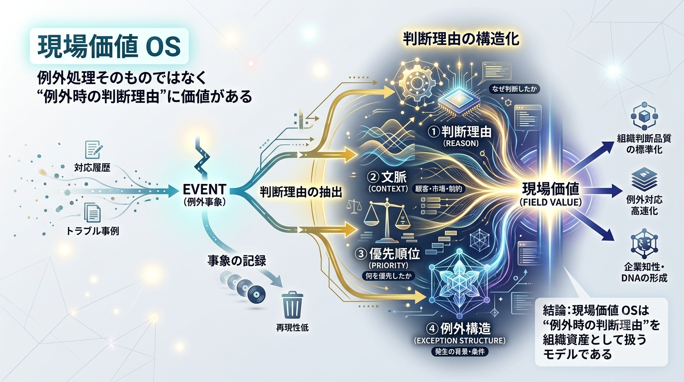 2768｜[現場価値 OS] 例外処理そのものではなく“例外時の判断理由”に価値がある