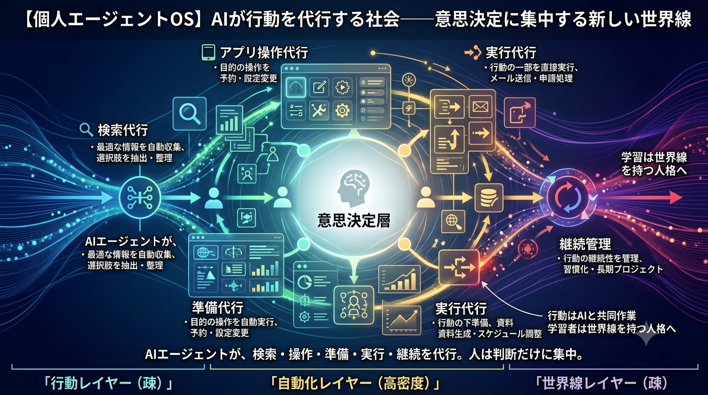 2816｜【個人エージェントOS】検索やアプリ操作をAIが代行する社会