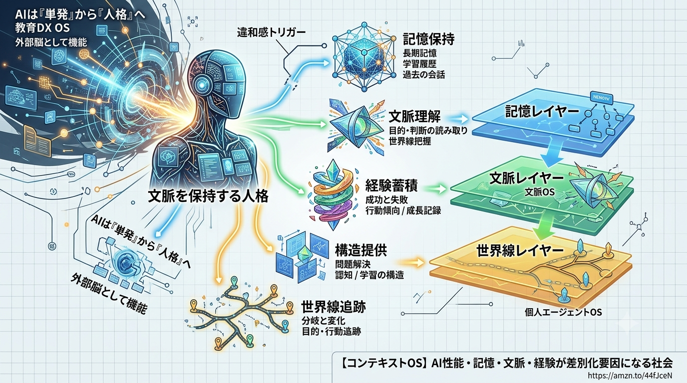 2819｜【コンテキストOS】AI性能・記憶・文脈・経験が差別化要因になる社会