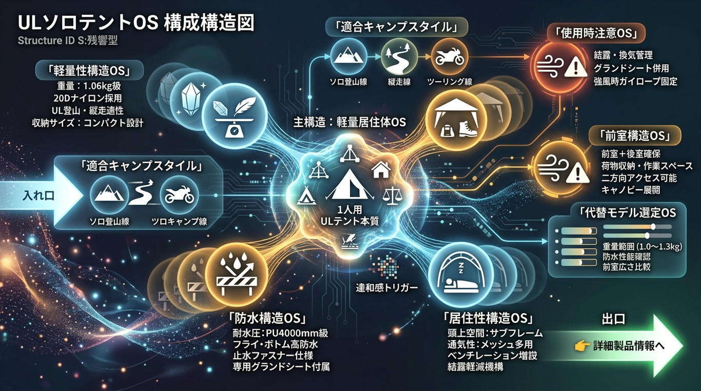 416S｜Naturehike 2022 軽量テント 1人用｜“1.06kg×20Dナイロン×前室付き”を備えたULソロテントOS