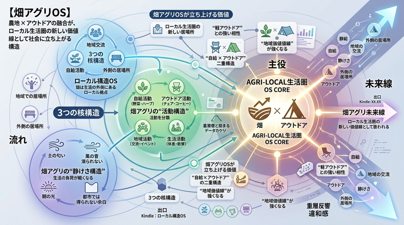 4521｜【畑アグリOS】農地×アウトドアの融合が、ローカル生活圏の新しい価値線として社会に立ち上がる構造