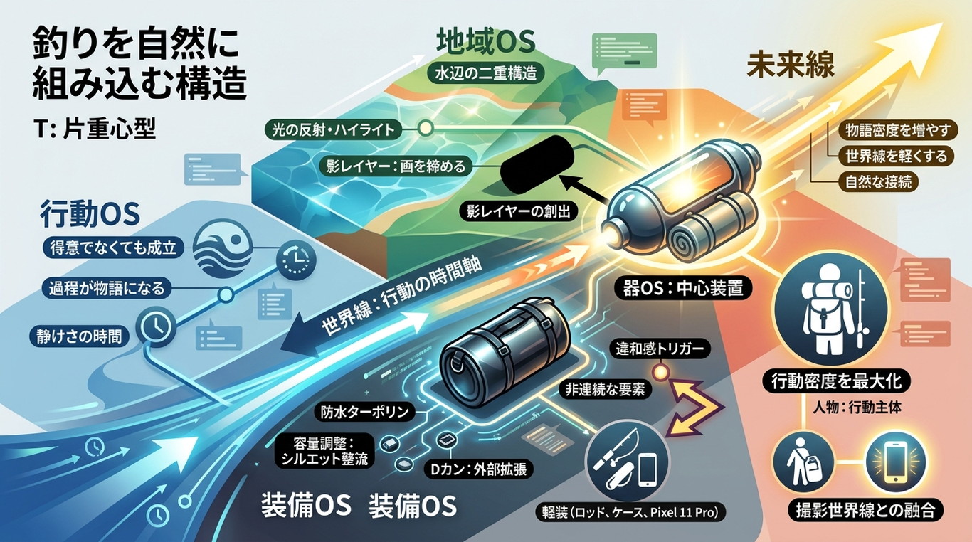 4541｜【釣りOS】「やるけど得意ではない釣り」を世界線に自然に組み込む構造