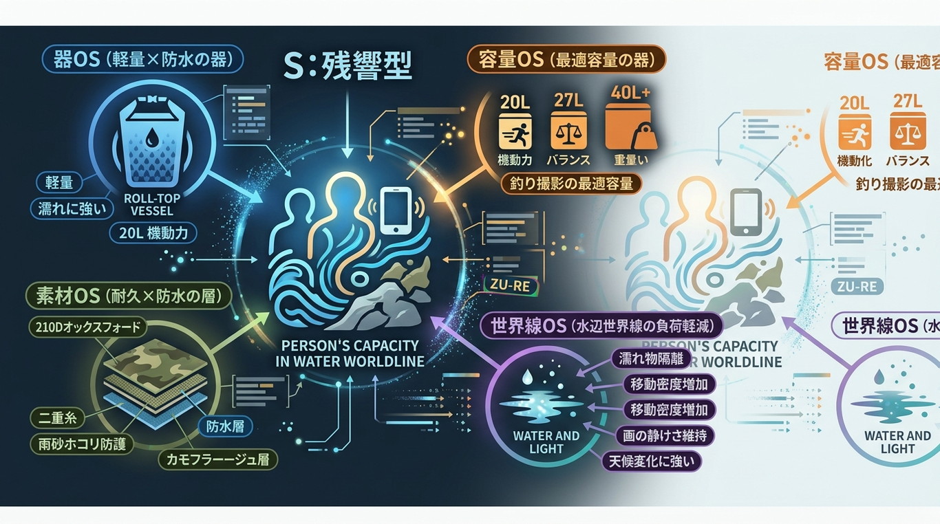 456S｜【道具OS】GOTENTIFY 防水ドライバッグ 20L が“水辺世界線の軽量器”として成立する理由
