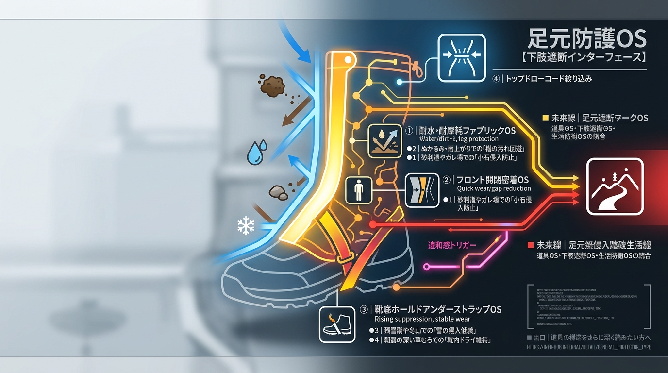 290S｜【足元防護OS｜Naturehike 2021年モデル 登山用ゲイター】耐久素材と立体フィットによる小石・泥水遮断構造