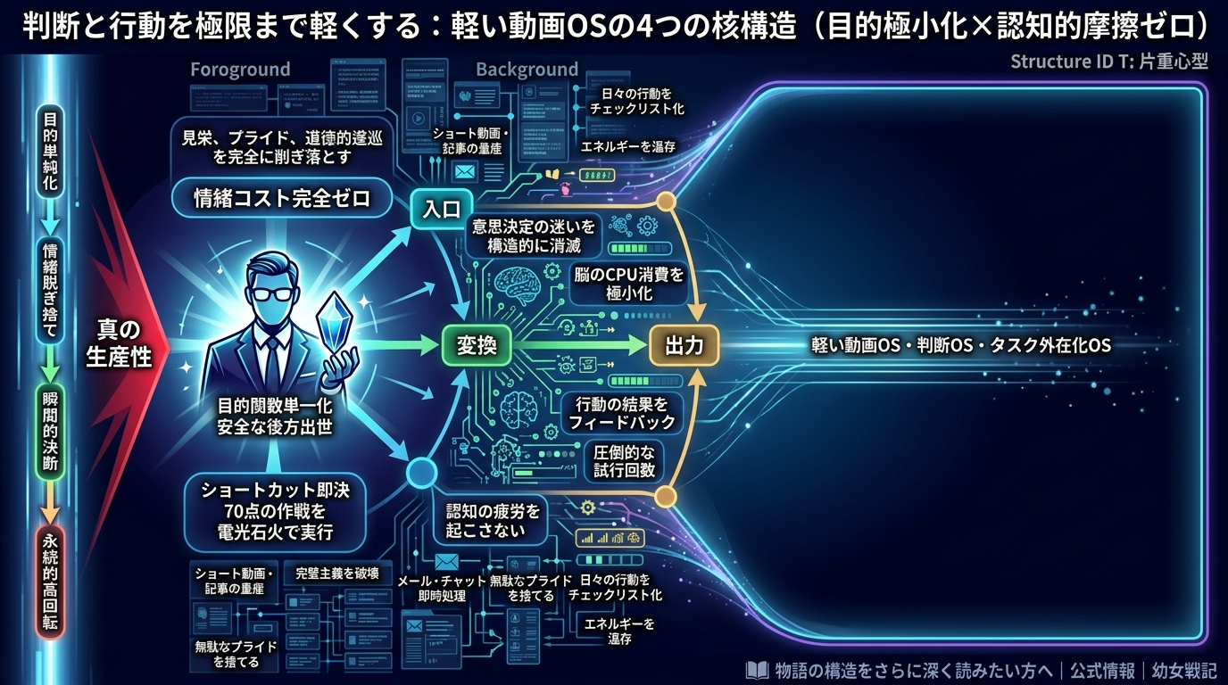 681S｜【幼女戦記】ターニャの判断はなぜ“軽い”のか？合理主義がもたらす瞬間的決断を解説──負荷なく続く 「軽い動画OS」